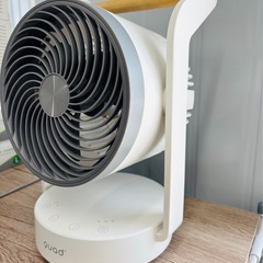 QUADS 充電式 3Dサーキュレーター コードレス コンパクト 首振り DCモーター 風量3段階 リモコン 扇風機 衣類乾燥 の画像