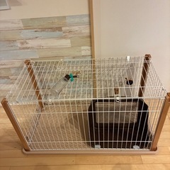 犬用ゲージ、給水器、トイレトレー一式の画像