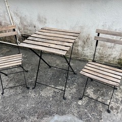 IKEA☕️ガーデンテーブル&チェアセット🌿テラス席アウトドアイ...