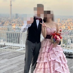 カラードレス　ウェディング　の画像