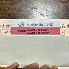 JR東日本　株主優待券　(4割引)1枚の画像