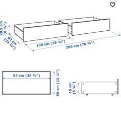 【新品同様】IKEA マルム 引き出しの画像