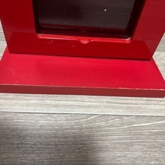 傷汚れあり　山善　CDラック　赤　レトロの画像