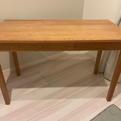 無印良品　木製デスクの画像