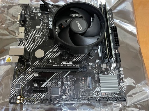 Ryzen 3 4300G ASUS A520M-K DDR4 16GB セット