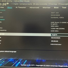 Ryzen 3 4300G ASUS A520M-K DDR4 16GB セットの画像