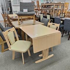 ジモティー見た！で5％OFF！【ダイニング4点セット 伸長式】テ...