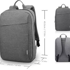 Lenovo 15.6インチ ラップトップカジュアルバックパック （グレー）の画像
