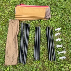 スノーピーク アメニティタープ レクタL セット ブラウン