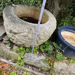 石鉢　石臼　重量ありますの画像