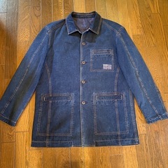 良品デニムカバーオールジーンズジャケットショップコートワークトラ...