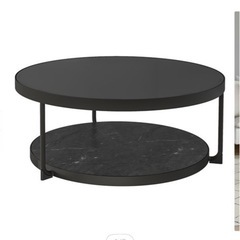 IKEA 大理石調ガラステーブル元値5万円