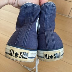 中古　コンバース　オールスター　ハイカット　ネイビー　26.5cmの画像