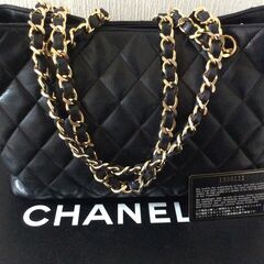 CHANEL マトラッセ チェーンショルダー トートバッグ ラム...