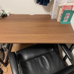 シンプル学習机＆オフィスチェアセット♪コンパクトで省スペース◎の画像