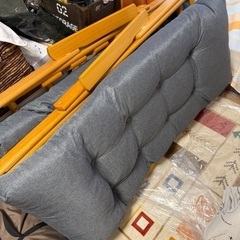 美品【2脚セット】ニトリ パーソナルチェア アルシーGY✨木製フ...