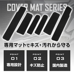 再値下げ新型フリード GT系 専用 ステップマット + シートレールカバーマット 6PCS 2列目用の画像