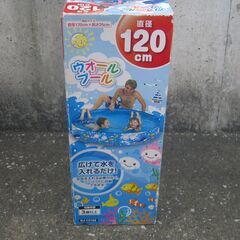 【手渡し】LOGOSロゴス パラソル 首折れ おまけ付「子供用プール」の画像