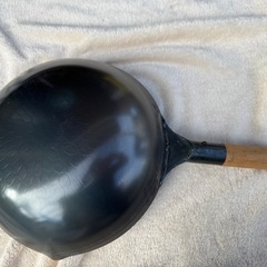 中華鍋 北京鍋 30cm　木柄 フライパンの画像