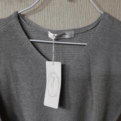 レディース洋服⑤半袖ニット 新品未使用 サマーニットの画像