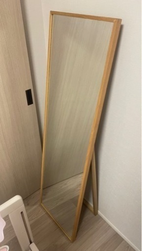 MUJI 無印良品 全身ミラーオーク材スタンドミラー 大 (寿司太郎