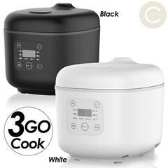 *新品★ 3合 炊飯器 多機能 早炊き お粥 スープ 予約 ブラック色