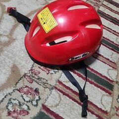 子供用ヘルメット赤の画像
