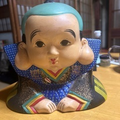 決まりました！レトロでキュート福助　貯金箱