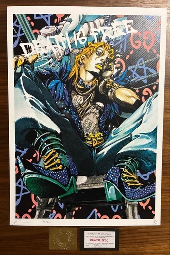 DEATH NYC 世界限定100枚 アートポスター ジョジョの奇妙な冒険