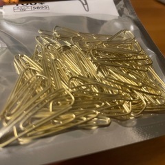 【0円】ゼムクリップ ゴールドの画像
