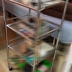 鍼灸　エステ用品　スチールワゴン