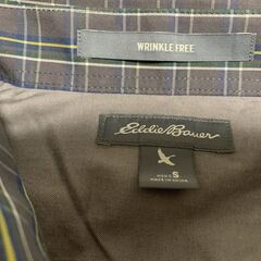 Eddie Bauer 長袖チェックシャツ Sサイズ 渋めカジュアルで差をつけろの画像