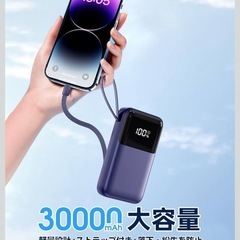 【新品】モバイルバッテリー30000mAhの画像