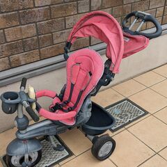SmarTrike 押し棒つき三輪車　日よけ（サンシェード）つきの画像