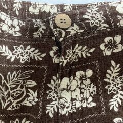 Avail アロハ柄コットンショートパンツ Lサイズ 茶系 夏の主役ボトムスの画像