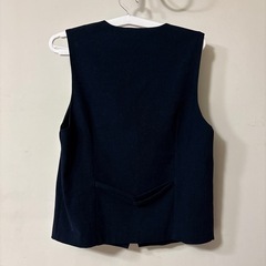 レディース　ベスト　紺色の画像