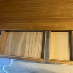 値下げ】無印良品 タモ材 デスク 引出し付