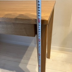 値下げ】無印良品 タモ材 デスク 引出し付