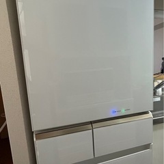 パナソニック 冷蔵庫 5ドア 406L 微凍結パーシャル搭載 スノーホワイト NR-E415PV-Wの画像