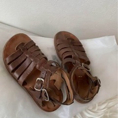 フランス本革サンダル　17cmの画像