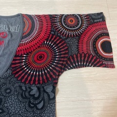 Desigual 幾何学模様　カットソー　Lサイズの画像