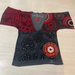 Desigual 幾何学模様　カットソー　Lサイズ