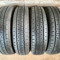 DUNLOP ENASAVE VAN01 DIGI-TYRE 145R12 6P.R 中古タイヤ&ホイール4本セットの画像