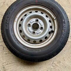 DUNLOP ENASAVE VAN01 DIGI-TYRE 145R12 6P.R 中古タイヤ&ホイール4本セットの画像