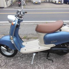  YAMAHA 2st VINOビーノ　ブルーメタリック セル始動　メーターオーバーし速く好調 　プラグ　フィルター新品交換 キャブ洗浄他　お金かけ多数交換 納車整備点検済み 登録後すぐ乗り出せます。直接引き渡し　配送手配も可　SA10J　５AU　４JP　原付の画像