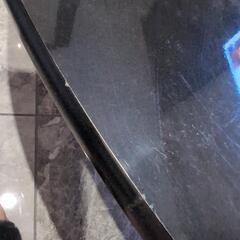 黒　大理石調　ローテーブルの画像