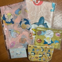 ポケモン　新品　バスタオル　エコバッグ　ポーチ　ジッパーバック　メモ帳