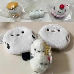 お買い得☆︎^_^ シマエナガ  9点セット＾＾ 座椅子 クッション と小物入れ 置き物等  プライズ限定品の画像