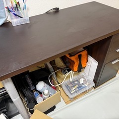 キャビネットあり パソコン机  ビジネスデスク　勉強机　　