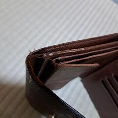 ルイ・ヴィトン ブラウンレザー三つ折り財布の画像